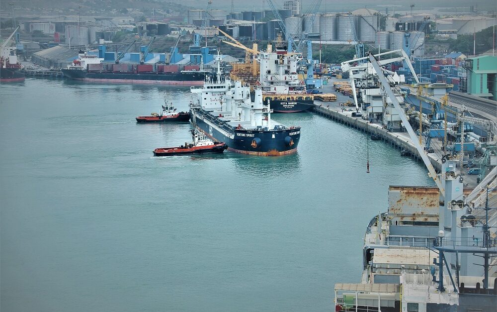 aerial view of mombasa port