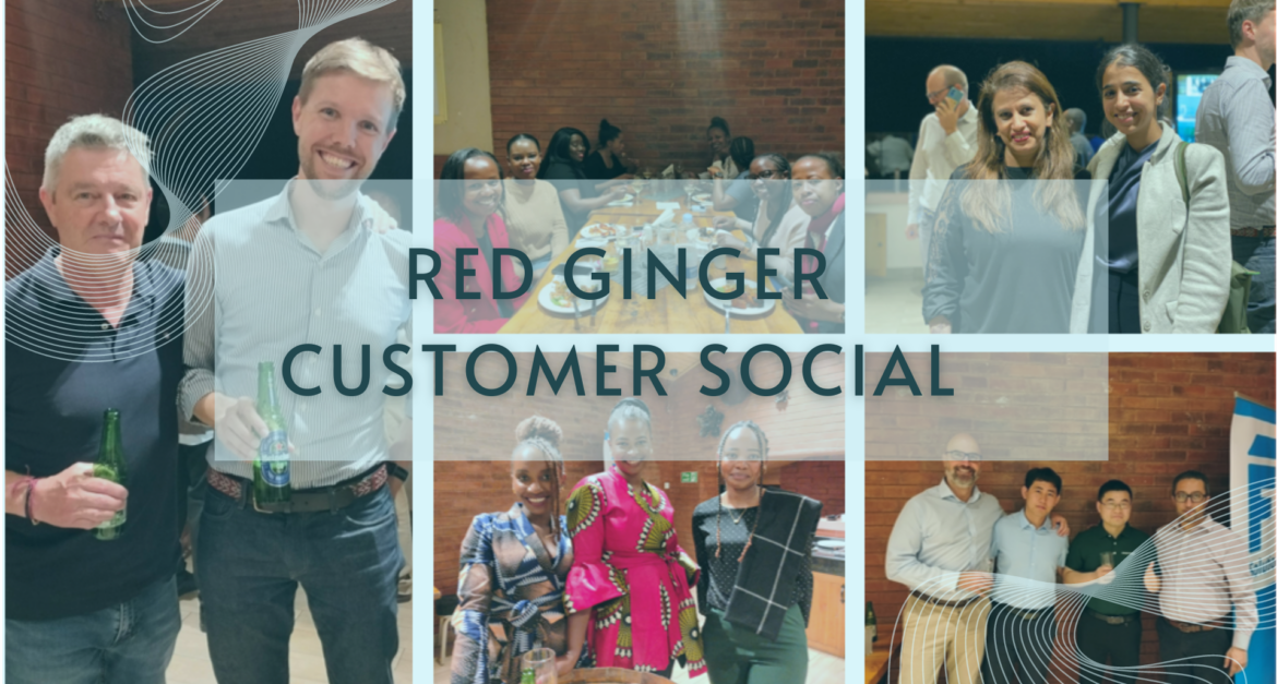 Collage of FF Group representative with clients and friends of the business